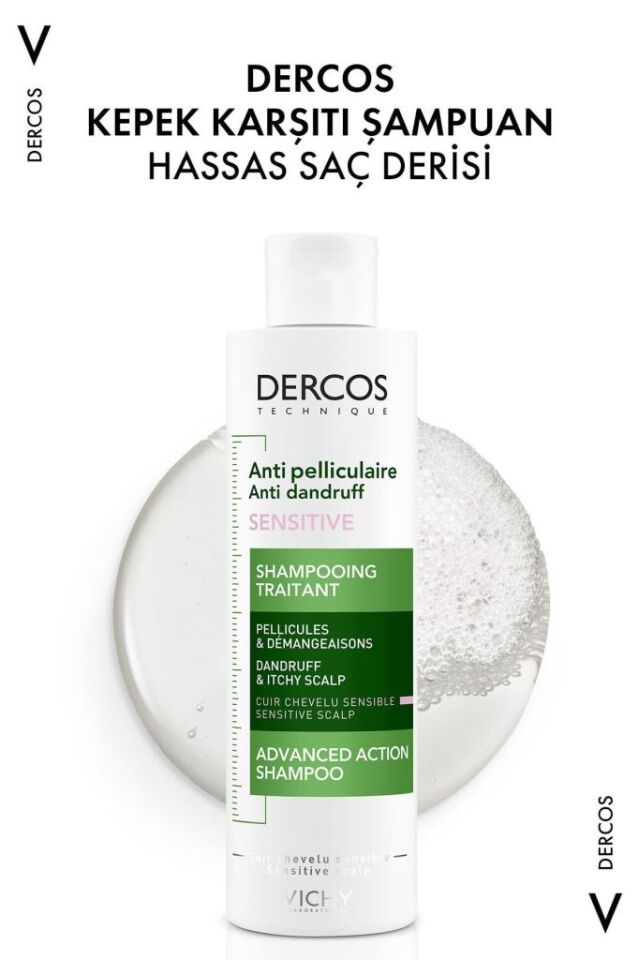 Vichy Dercos Anti Dandruff Kepek Karşıtı Şampuan 200 ml - Hassas Saç Derisi