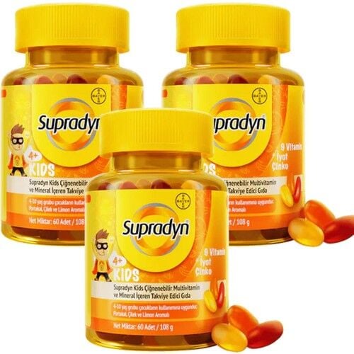 Supradyn Kids 60 Tablets 3 Pieces