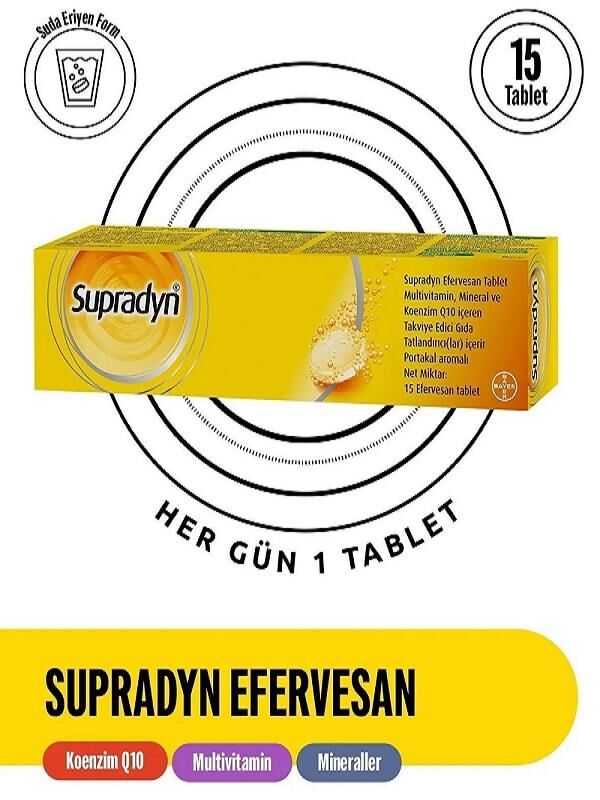 Koenzim Q10 15 Efervesan Tablet X 3 Adet