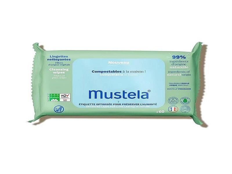 Mustela Kompost Edilebilir Islak Mendil 60'lı