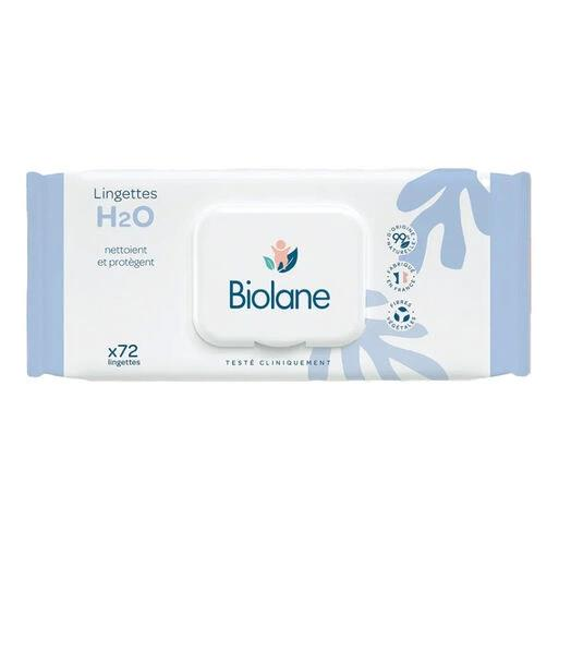 Biolane H2O Wipes 72 Wipes
