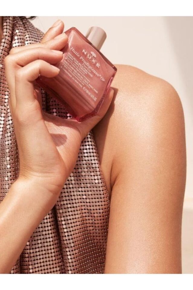 Nuxe Huile Prodigieuse Or Pembe Parıltılı Çiçeksi Çok Amaçlı Kuru Yağ 50 ml