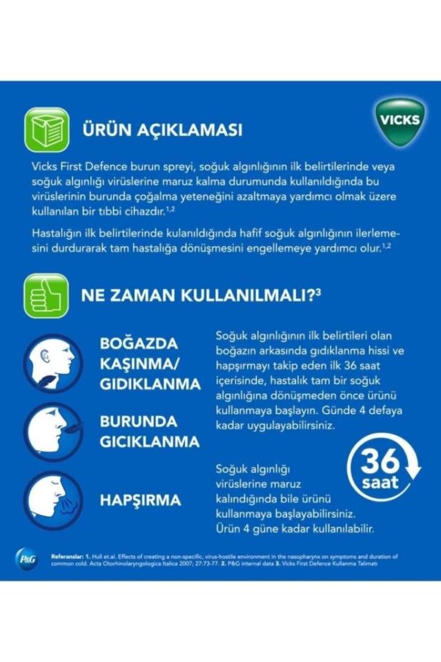 Vicks First Defence Burun Spreyi 15 ML