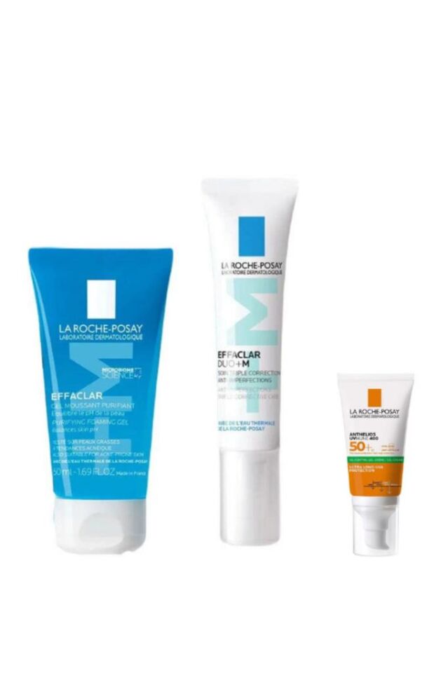 La Roche Posay New Effaclar Introduction Kit Gel 50 ml + 15 ml Duo + M + Oily Skin Sunscreen 3x3 ml