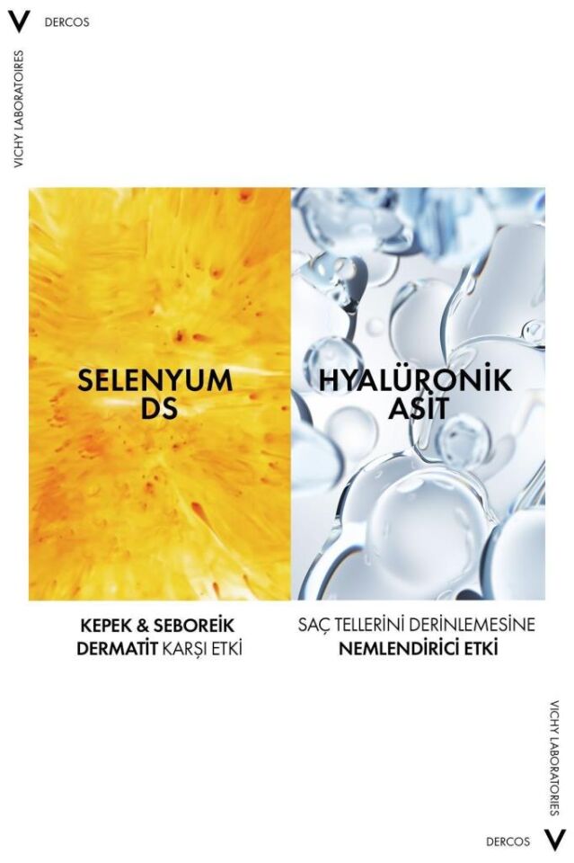 Vichy Dercos Dercos 2’si 1 Arada Kepek Karşıtı ve Nemlendirici Şampuan 390 ml