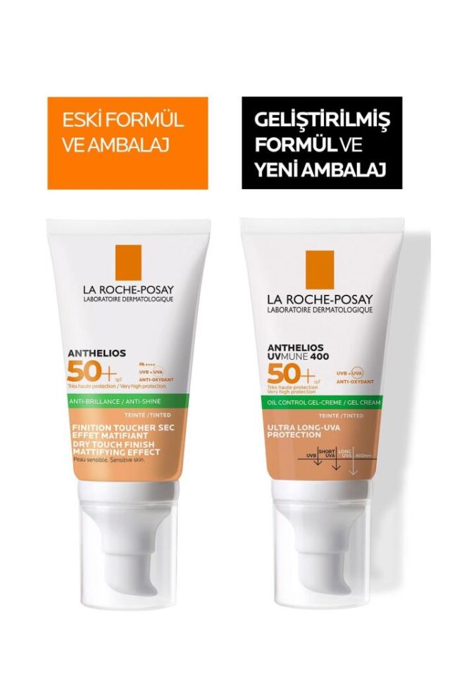 La Roche-Posay Anthelios Dry Touch Gel-Cream Tinted SPF50 50 ml Renkli