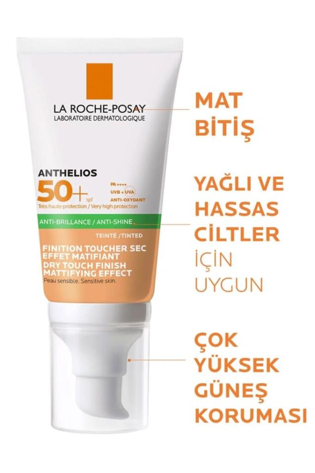 La Roche-Posay Anthelios Dry Touch Gel-Cream Tinted SPF50 50 ml Renkli