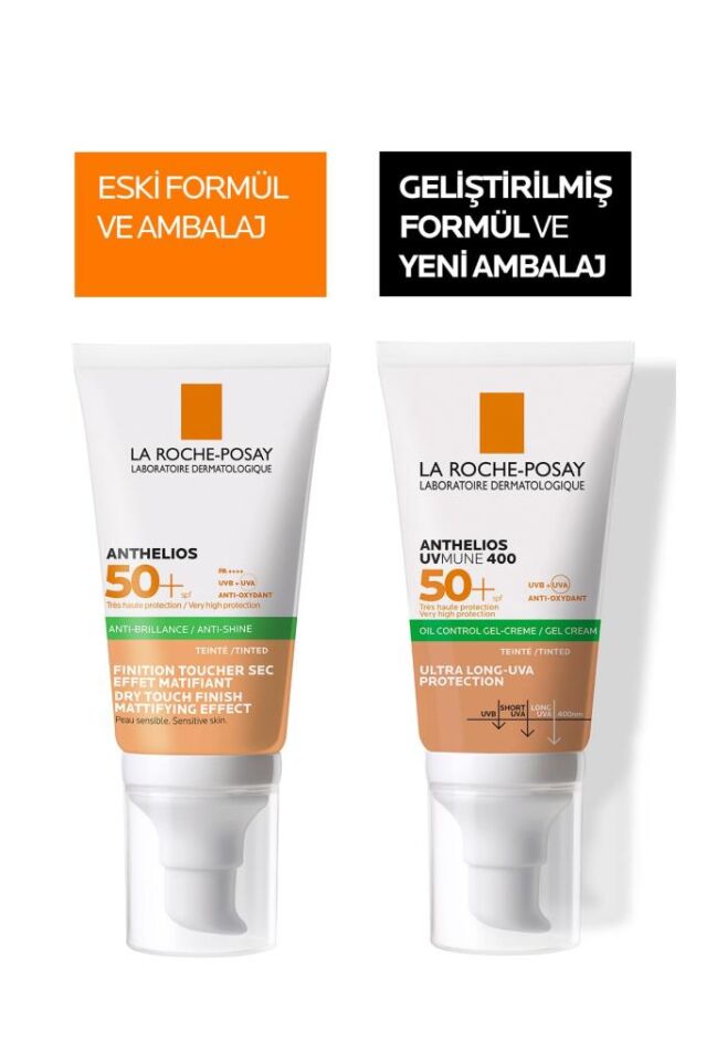 La Roche-Posay Anthelios Dry Touch Gel-Cream Tinted SPF50 50 ml Renkli