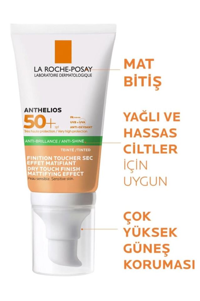 La Roche-Posay Anthelios Dry Touch Gel-Cream Tinted SPF50 50 ml Renkli