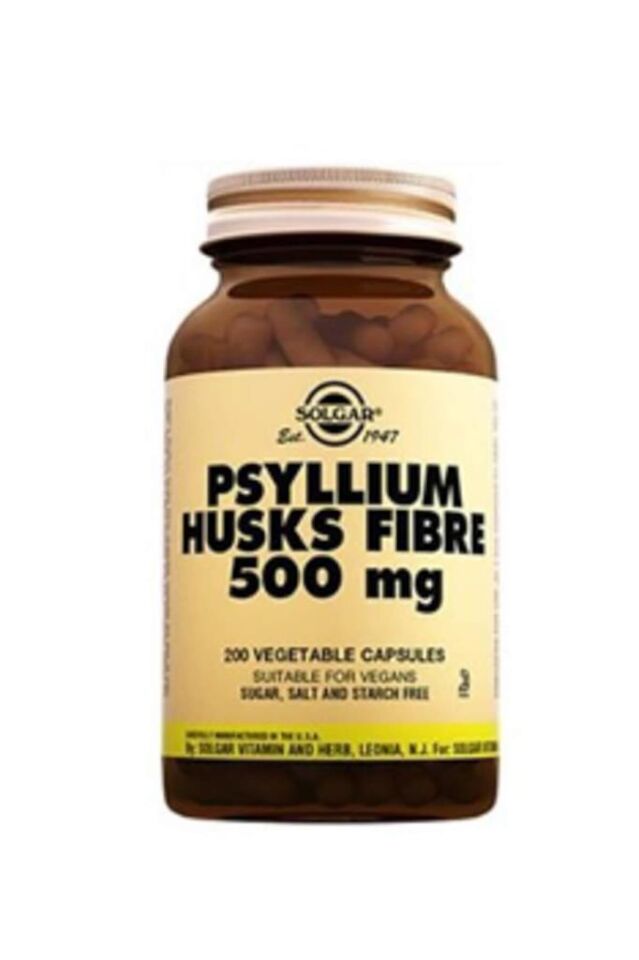 Solgar Psyllium Husks Fibre 500 mg 200 Kapsül