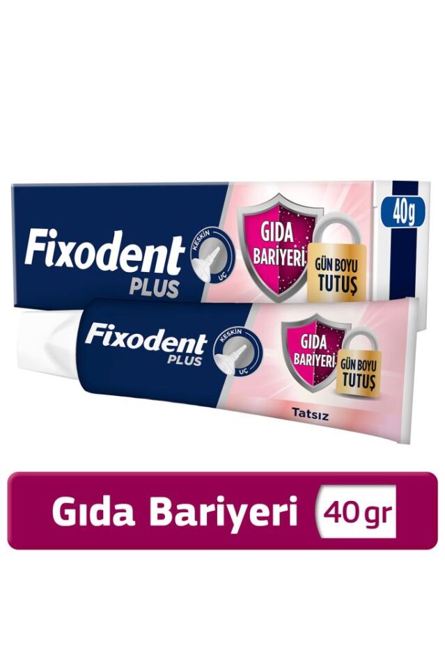 Fixodent Plus Denture Adhesive Flavor-Free Cream 40 gr
