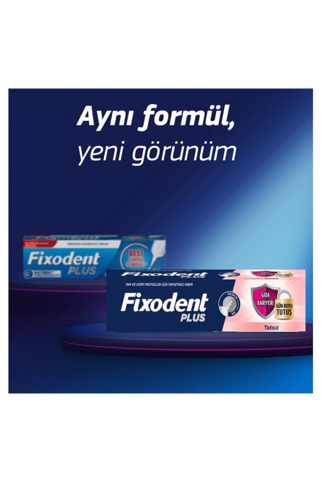 Fixodent Plus Diş Protez Yapıştırıcı Tat İçermez Krem 40 gr