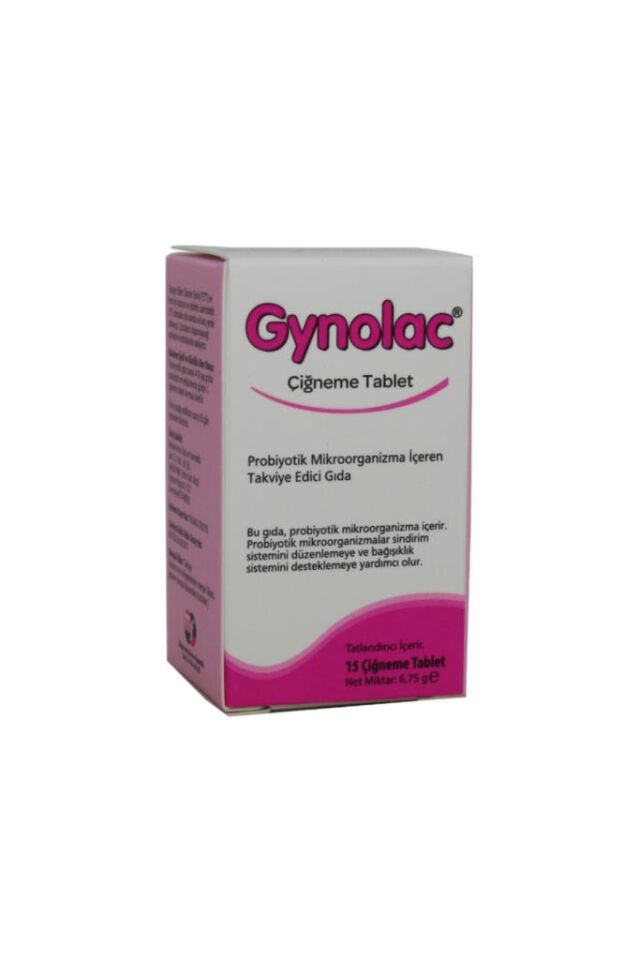 Mega Farma Gynolac Probiyotik 15 Çiğneme Tablet