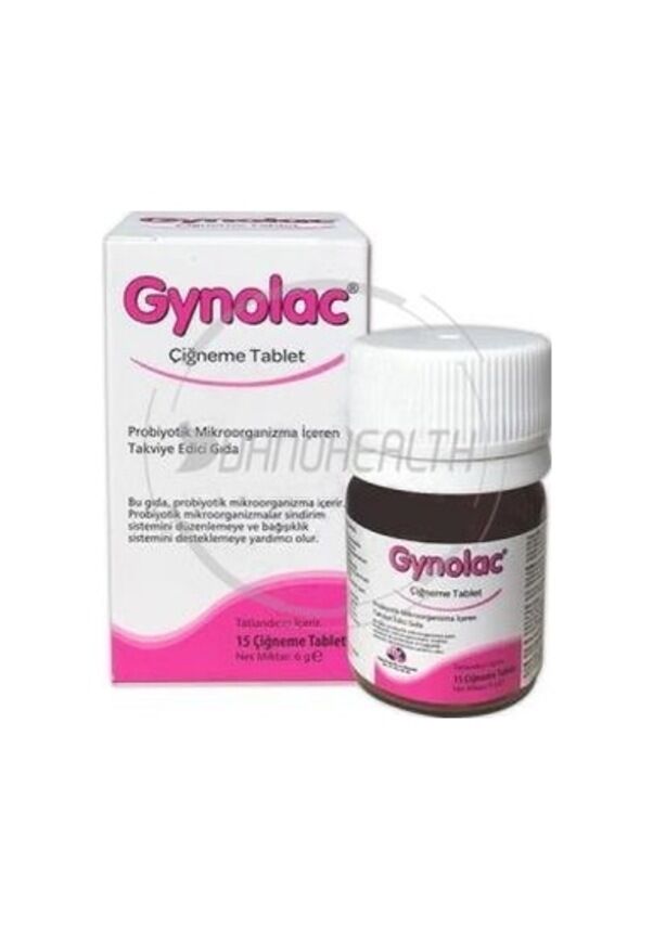 Mega Farma Gynolac Probiyotik 15 Çiğneme Tablet