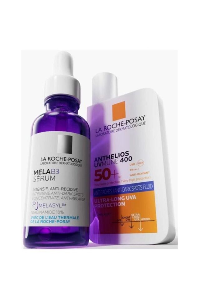 La Roche Posay MELA B3 Koyu Leke Karşıtı Serum 30 ml - Anti-Dark Spots Fluid SPF50+ Yüz Güneş Kremi 50 ml HEDİYE