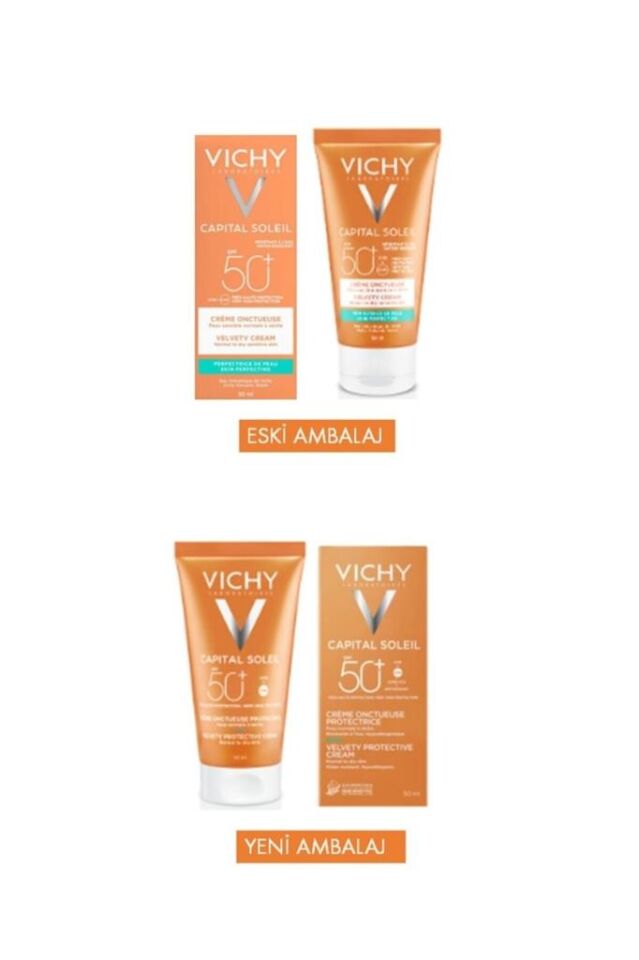 Vichy ideal Soleil Spf50+ Velvety Cream 50ml Normal/Kuru