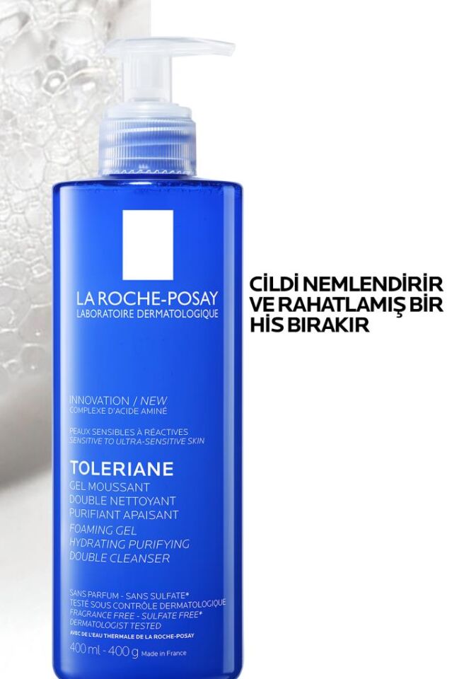 La Roche Posay Toleriane Hassas Ve Tüm Ciltler İçin Temizleme Jeli 400 ml