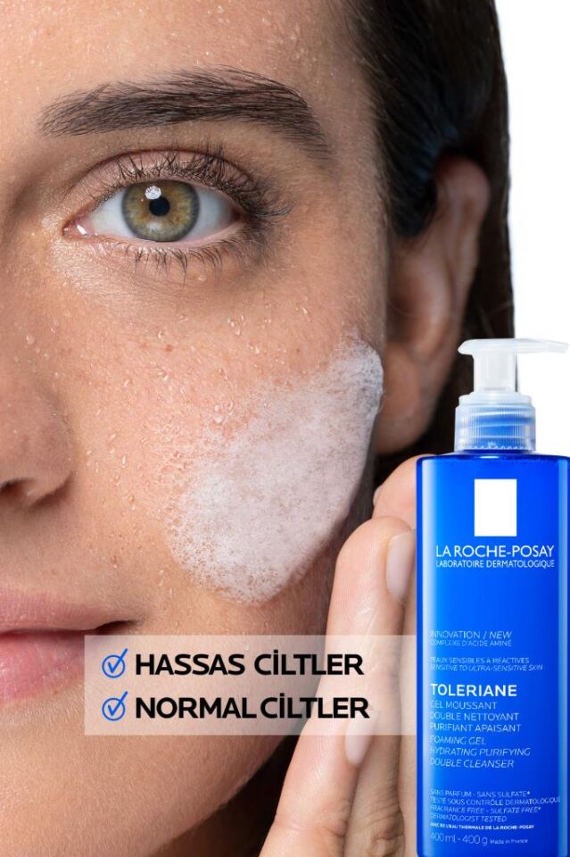 La Roche Posay Toleriane Hassas Ve Tüm Ciltler İçin Temizleme Jeli 400 ml