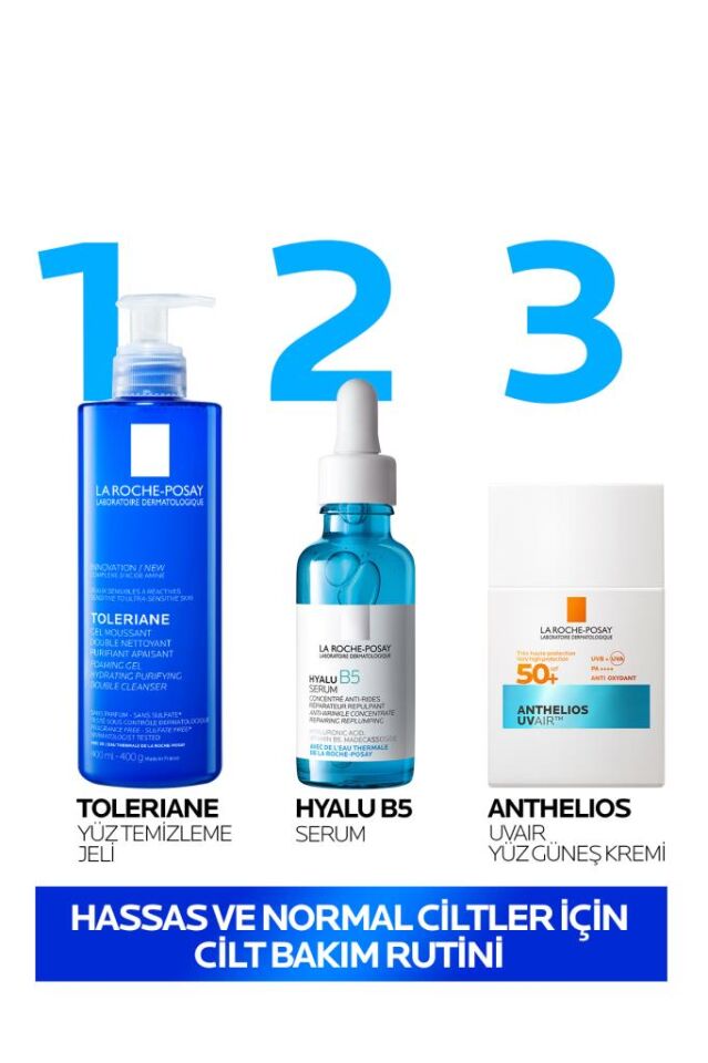 La Roche Posay Toleriane Hassas Ve Tüm Ciltler İçin Temizleme Jeli 400 ml