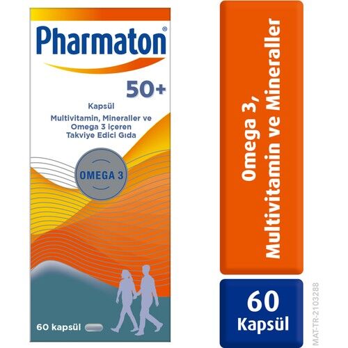 Pharmaton 50 Plus 60 Capsules