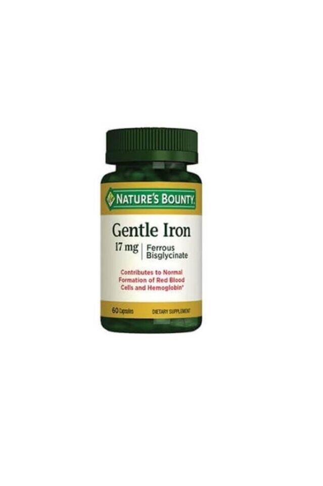 Nature's Bounty Gentle Iron 17 mg 60 Capsules