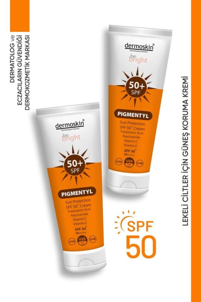 Dermoskin Be Bright Pigmentyl Spf50+ Güneş Kremi 75 Ml 2 Adet