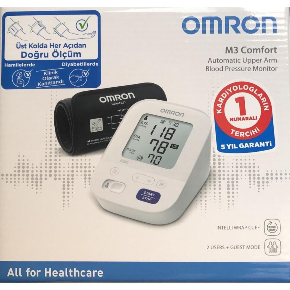 Omron M3 Comfort İntelli Sense Koldan Tansiyon Aleti