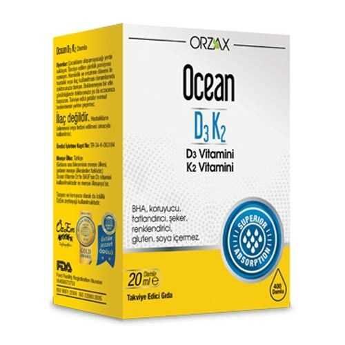 Orzax Ocean Vitamin D3 K2 Drops 20 ml