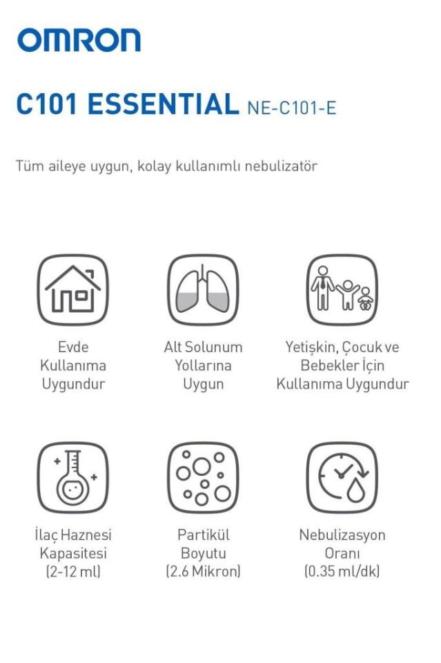 Omron Kompresörlü Nebulizatör NE-C101