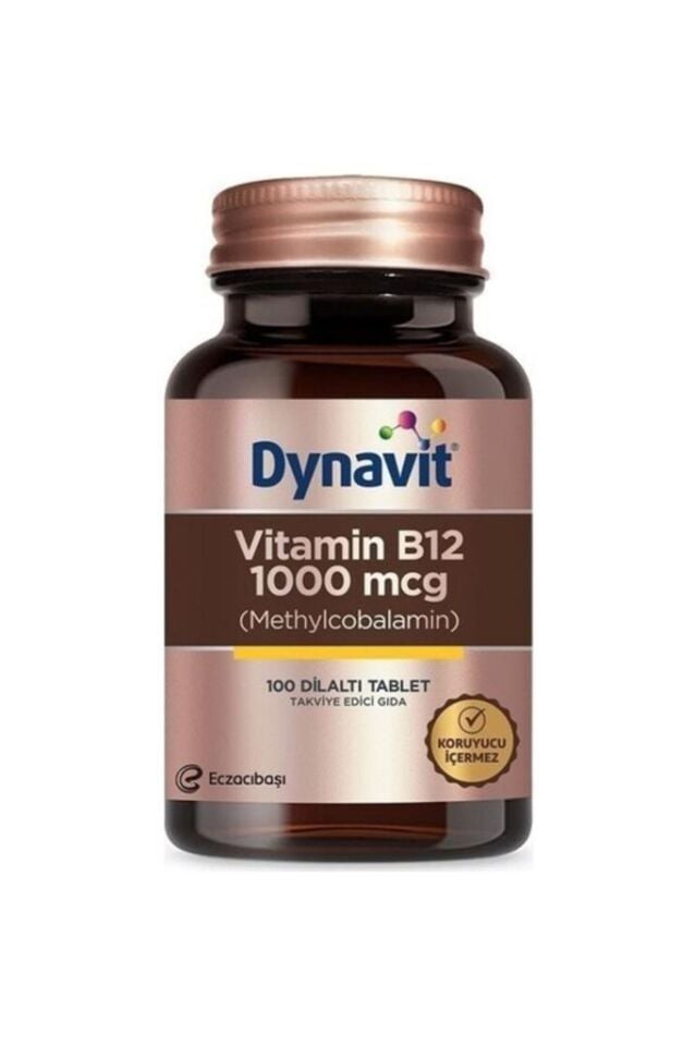 Dynavit Vitamin B12 1000 Mcg 100 Sublingual Tablets