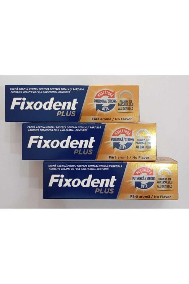 Plus En Iyi Tutuş Diş Protez Yapıştırıcı Krem 40 gr X 3 Adet