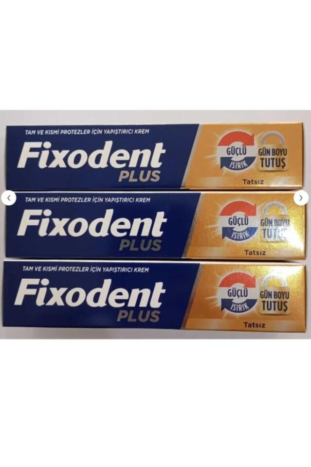 Plus En Iyi Tutuş Diş Protez Yapıştırıcı Krem 40 gr X 3 Adet