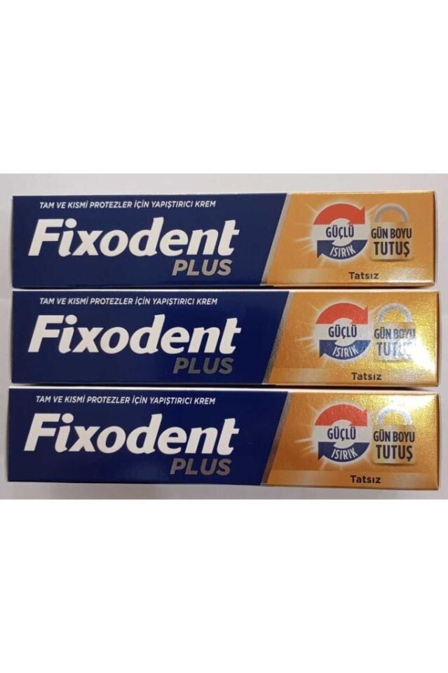 Plus En Iyi Tutuş Diş Protez Yapıştırıcı Krem 40 gr X 3 Adet