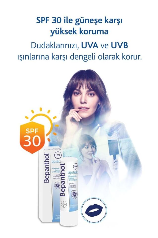 Bepanthol Lipstick Güneş Koruyucu Spf 30 4,5 gr Dudak Bakım Kremi