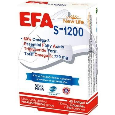 NewLife EFA S-1200 Omega 3 45 Capsules