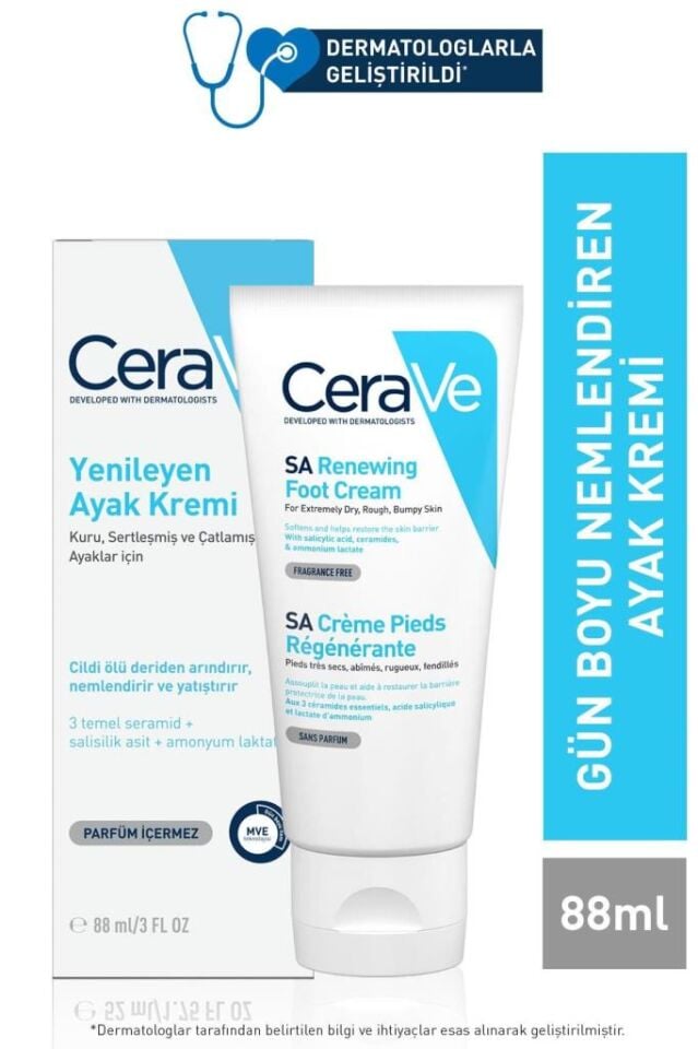 Cerave SA Renewing Foot Cream Yenileyici 88 ml Ayak Kremi