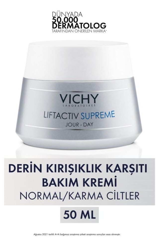 Vichy Liftactiv Supreme Yaşlanma Karşıtı Krem 50 ml Normal ve Karma Ciltler
