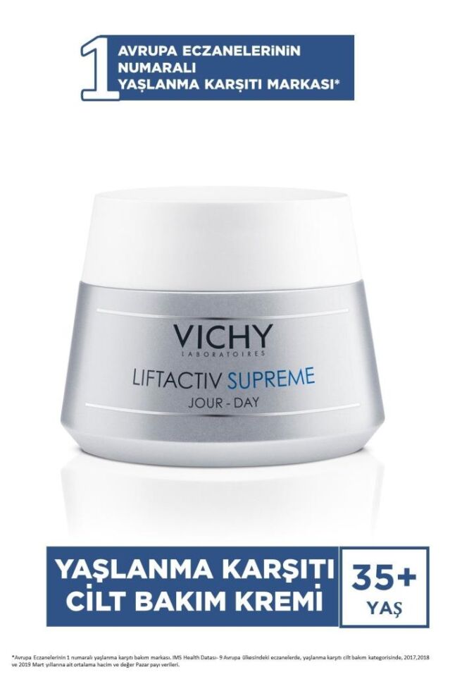 Vichy Liftactiv Supreme Yaşlanma Karşıtı Krem 50 ml Normal ve Karma Ciltler