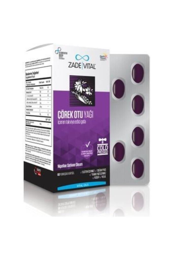 Zade Vital Çörek Otu Yağı 900 mg 60 Blister Kapsül
