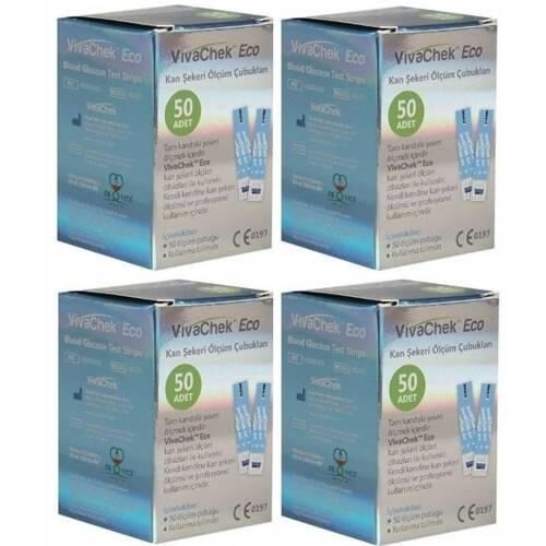 VivaChek Eco Seker Ölçüm Çubuğu/strip 200 Adet