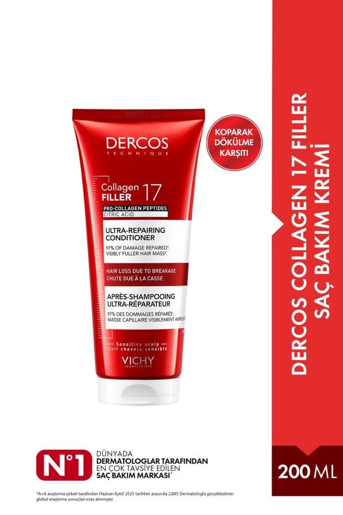 Vichy Dercos Collagen 17 Filler Saç Bakım Kremi 200 ml