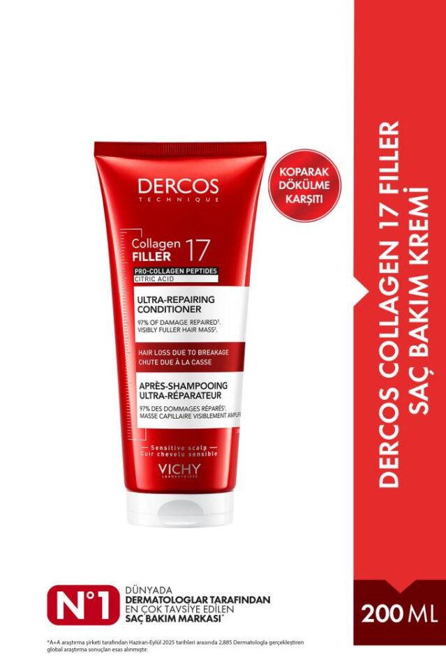Vichy Dercos Collagen 17 Filler Saç Bakım Kremi 200 ml