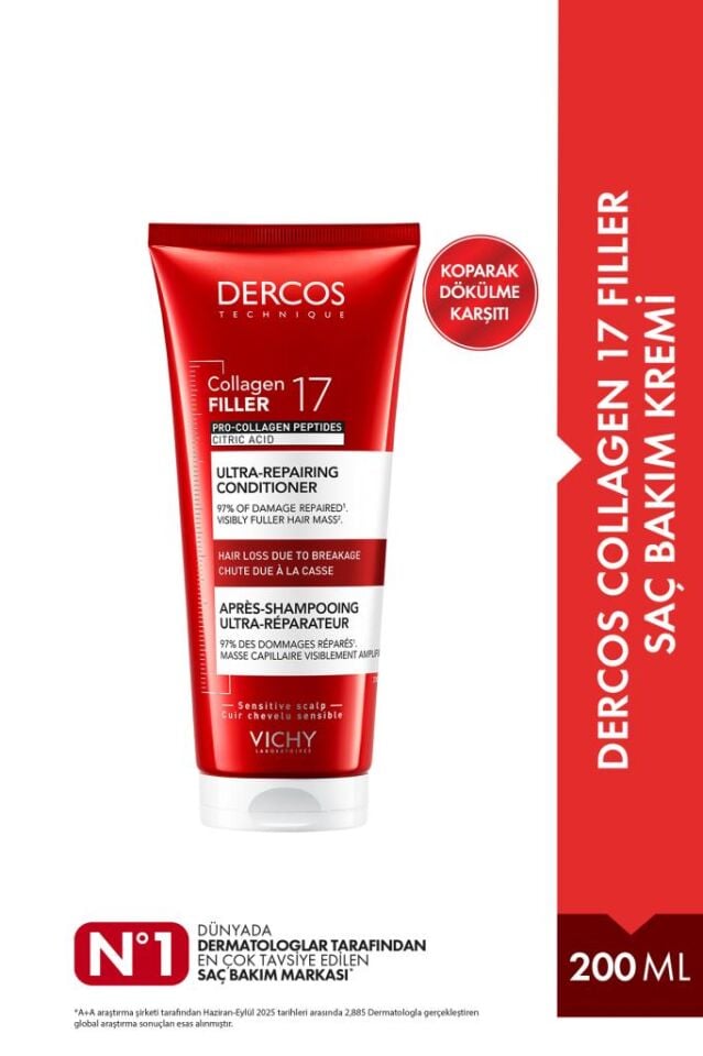 Vichy Dercos Collagen 17 Filler Saç Bakım Kremi 200 ml