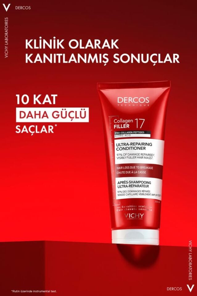 Vichy Dercos Collagen 17 Filler Saç Bakım Kremi 200 ml