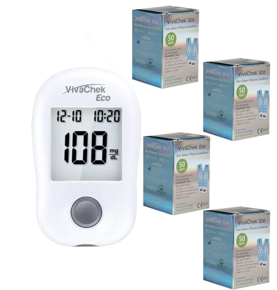 VivaChek Eco Ölçüm Cihazı + 200 Adet Strip/Çubuk