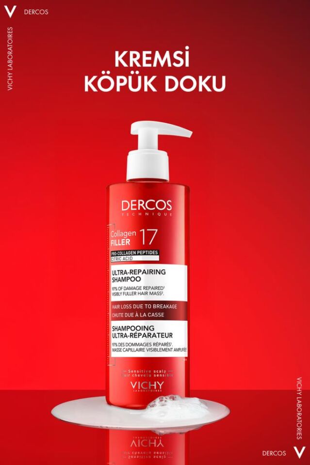 Vichy Dercos Collagen 17 Filler Tüm Saç Tipleri İçin Şampuan 400 ml