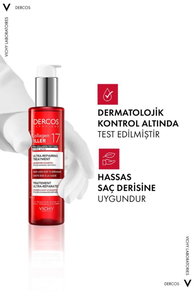 Vichy Dercos Collagen Peptit 17 Ultra Onarıcı Şampuan 150 ML