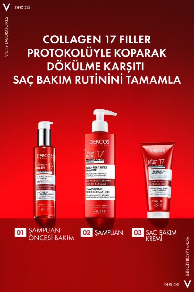 Vichy Dercos Collagen Peptit 17 Ultra Onarıcı Şampuan 150 ML