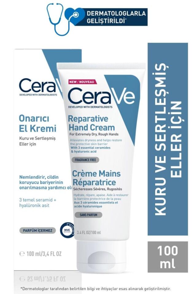 Cerave Onarıcı El Kremi 100 ml
