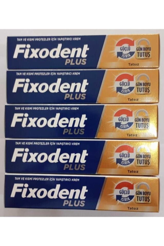 Fixodent Plus Güçlü Tutuş Protez Yapıştırıcı 40 Gr - 5 Adet